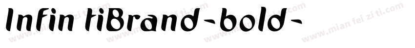 Infin tiBrand-bold字体转换